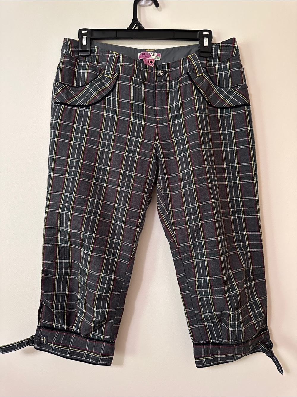 Buffalo Vintage Plaid Wool Cropped Pants